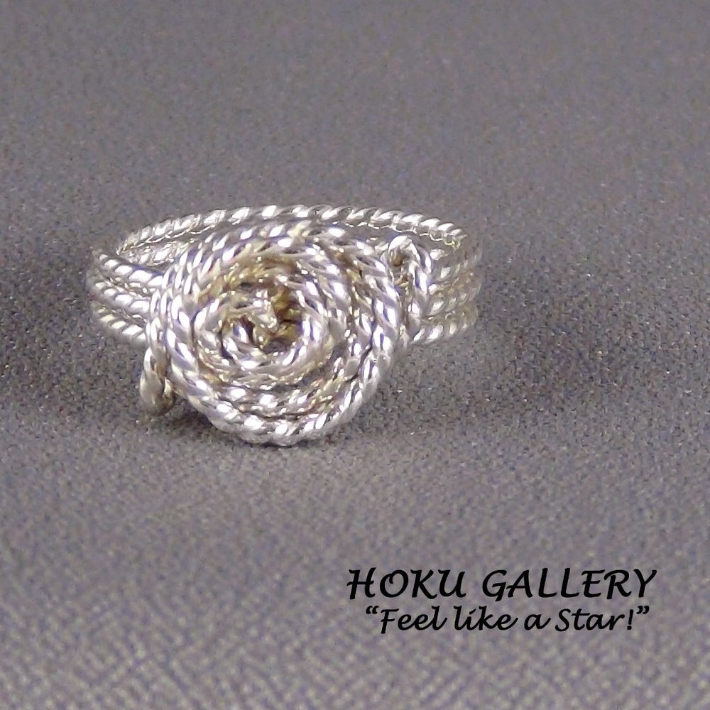 NWOT Ring!!! Wire Wrapped, 16ga Sterling Silver Twisted Round Wire, size 7.25